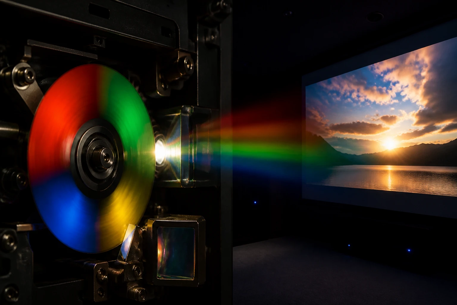 L’effet arc-en-ciel sur un vidéoprojecteur : causes et solutions