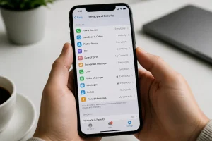 Paramètres de confidentialité Telegram sur smartphone pour supprimer son compte
