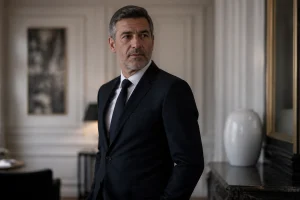 Portrait élégant évoquant la reconversion et la fortune d'un ancien footballeur professionnel