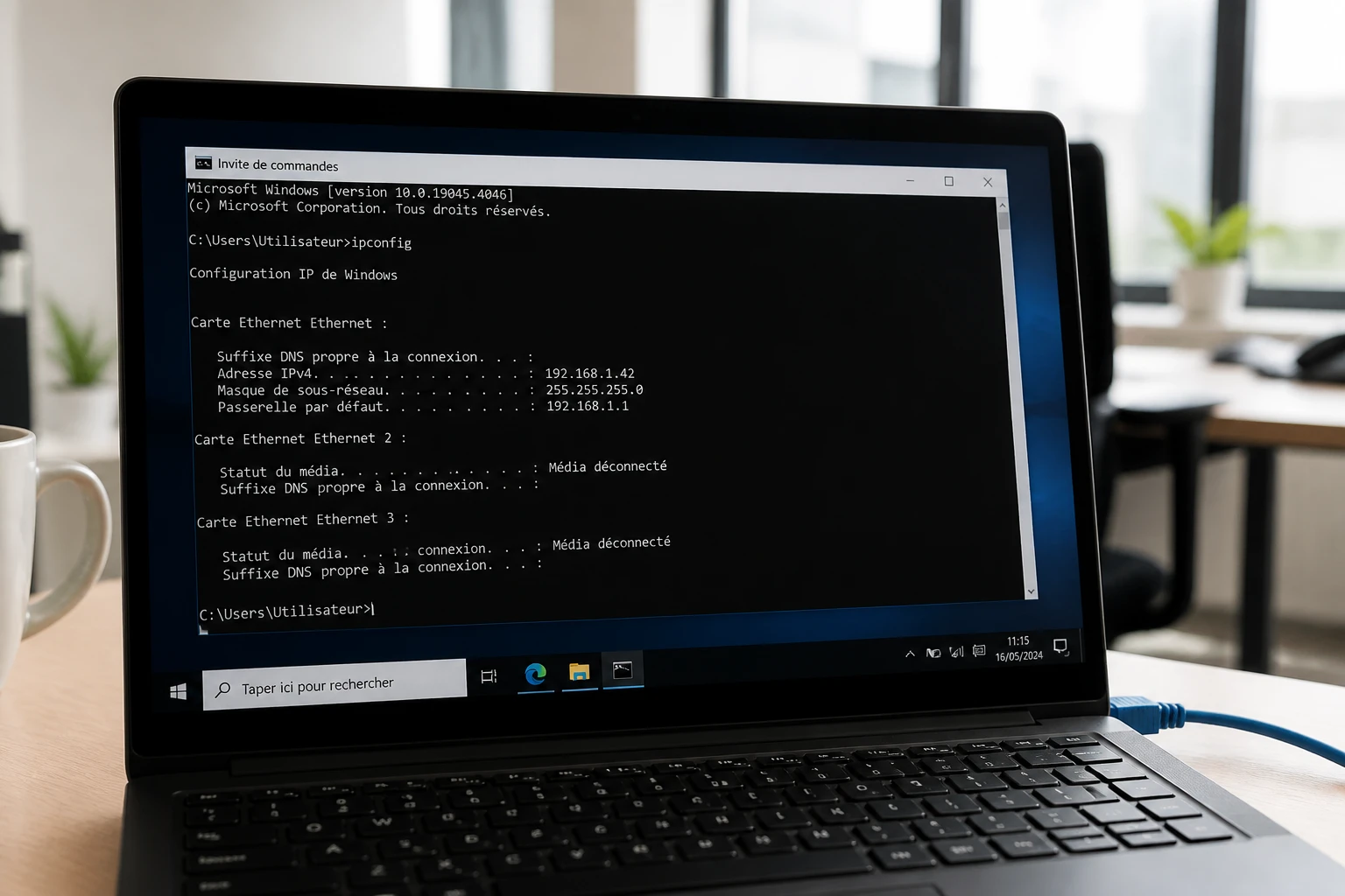 Adresse Ethernet : définition, format et comment la trouver